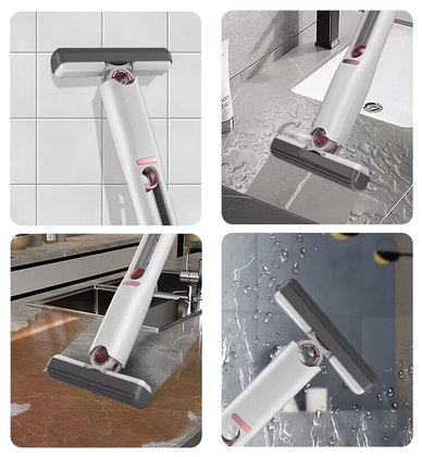 DA177-1 Βούρτσα καθαρισμού με σφουγγάρι DA177 με σύστημα στύψης, 29cm, λευκή-γκρι