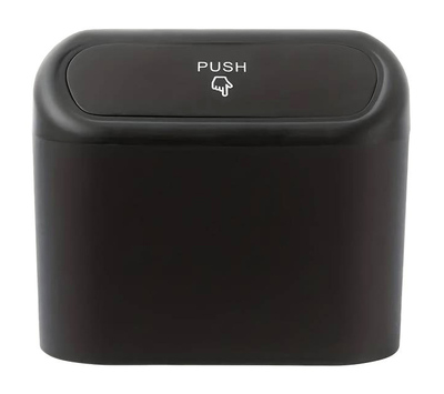 DA211 Κάδος απορριμάτων αυτοκινήτου DA211, 13.5x15.5x8cm, μαύρος