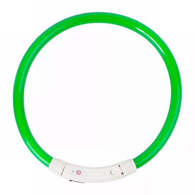 DA269 Περιλαίμιο σκύλου DA269 με LED φωτισμό, 70cm, επαναφορτιζόμενο, πράσινο