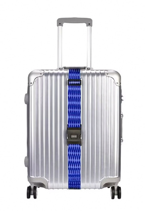 DA81-1 Ιμάντας βαλίτσας DA81 με λουκέτο συνδυασμού, ρυθμιζόμενος, 4m, μπλε