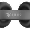 DOQAUS headphones DESIGN 1, ασύρματα & ενσύρματα, Φ40mm, 600mAh, μαύρα/καφέ