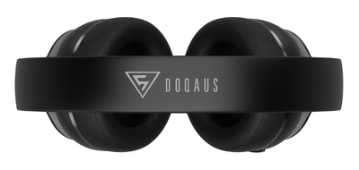 DOQAUS headphones DESIGN 3, ασύρματα & ενσύρματα, Φ40mm, 600mAh, μαύρα