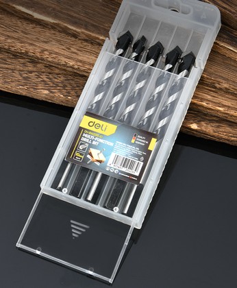 DH-BWZ010-E1-1 DELI σετ τρυπάνια DH-BWZ010-E1 για τοίχο/μέταλλο/ξύλο, 45# YG6X, 10x120mm, τρίπλευρο, 5τμχ