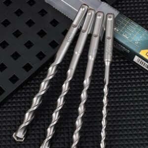 DELI σετ τρυπάνια DH-YCZ004-WD1 για τοίχο, 40Cr YG8, 6/8/10/12x160mm, SDS Plus, 4τμχ