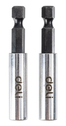 DL106002 DELI σετ αντάπτορες μύτης κατσαβιδιού DL106002 για δραπανοκατσάβιδο, εξάγωνη υποδοχή, 60mm, 2τμχ