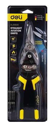 DL20030-1 DELI ψαλίδι λαμαρίνας DL20030 με αντιολισθητικές λαβές, 300mm