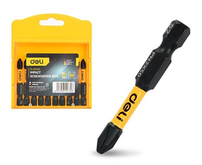 DL251050 DELI σετ μύτες κατσαβιδιού DL251050 για δραπανοκατσάβιδο, σταυρωτές, PH2x50mm, 10τμχ