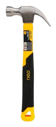 DL5002 DELI σφυρί προκοβγάλτης DL5002 με αντιολισθητική Fiberglass λαβή, 500gr, 340mm