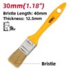DL509133-1 DELI πινέλο βαφής DL509133 με φυσικές τρίχες, πλαστική λαβή, 30mm