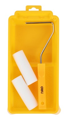 DL509704 DELI σετ βαφής DL509704, 2x ρολά/λαβή/σκάφη, πολυεστερικός αφρός, 10mm, 100mm, 4τμχ
