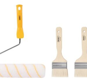 DELI σετ βαφής DL528003, ρολό με λαβή/2x πινέλα, 230mm, 50/100mm, 3τμχ