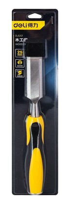 DL6201-1 DELI σκαρπέλο ξύλου DL6201 με αντιολισθητική λαβή, 25mm