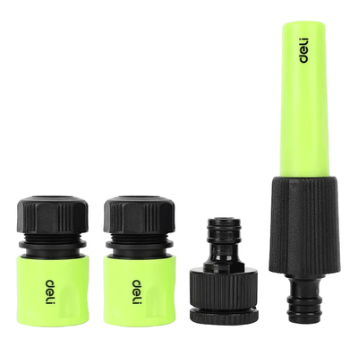 DL8798 DELI σετ εκτοξευτής νερού DL8798 με ρακόρ & ταχυσυνδέσμους, 1/2" & 3/4", 4τμχ