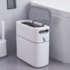 ECOCO κάδος απορριμμάτων E2244 με σακούλες, 12lt, λευκός