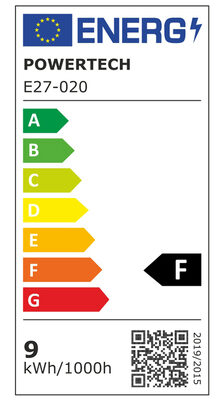 POWERTECH LED λάμπα E27-020, 9W, 4000K, E27, 820lm
