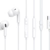 E300-WH CELEBRAT earphones με μικρόφωνο E300, USB-C σύνδεση, Φ10mm, 1.2m, λευκά