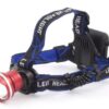 ESPERANZA φακός κεφαλής LED EOT001, 600lm, zoom, μαύρος/κόκκινος