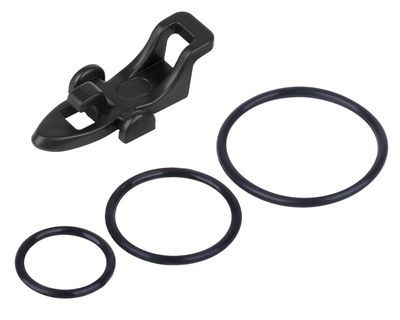 FISH-0016 POWERTECH βάση για αγκίστρι ψαρέματος FISH-0016, 3 δαχτυλίδια, μαύρο