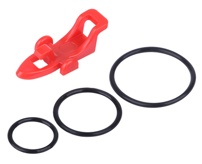 FISH-0026 POWERTECH βάση για αγκίστρι ψαρέματος FISH-0026, 3 δαχτυλίδια, κόκκινο