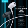 G25-WH-1 CELEBRAT earphones με μικρόφωνο G25, 3.5mm σύνδεση, Φ10mm, 1.2m, λευκά