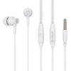 G25-WH CELEBRAT earphones με μικρόφωνο G25, 3.5mm σύνδεση, Φ10mm, 1.2m, λευκά