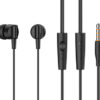 G35-BK CELEBRAT earphones με μικρόφωνο G35, 3.5mm σύνδεση, 10mm, 1.2m, μαύρα