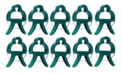 GAR-0001 Κλιπ στήριξης φυτών GAR-0001, 4 x 3cm, πράσινο, 10τμχ