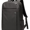 GOLDEN WOLF τσάντα πλάτης GB00400-BK, με θήκη laptop 15.6", μαύρη