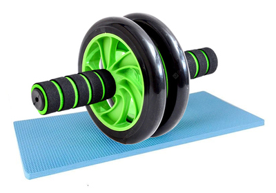 GYM-0001 Ρόδα κοιλιακών AB Wheel GYM-0001, μαύρο-πράσινο