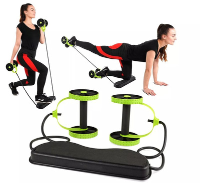 GYM-0004-3 Σύστημα εκγύμνασης με λάστιχα αντίστασης Revoflex Xtreme, πράσινο