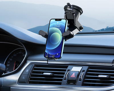 HC-08-1 CELEBRAT βάση smartphone αυτοκινήτου HC-08, ταμπλό & αεραγωγών, μαύρη