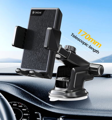 HC-26-1 CELEBRAT βάση smartphone αυτοκινήτου HC-26 για ταμπλό, μαύρη