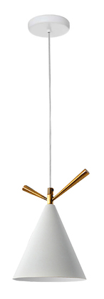 HLL-0067 POWERTECH φωτιστικό οροφής HLL-0067, E27, Φ15, μεταλλικό, λευκό