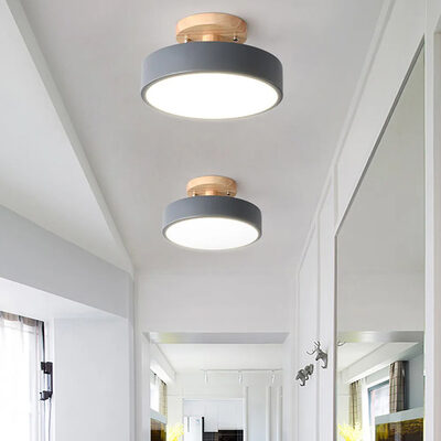 POWERTECH LED φωτιστικό οροφής HLL-0119, 12W, 4000K, Φ18x12cm, γκρι