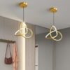 POWERTECH LED φωτιστικό οροφής HLL-0122, 15W, 4000K, Φ22cm x 1m, χρυσό