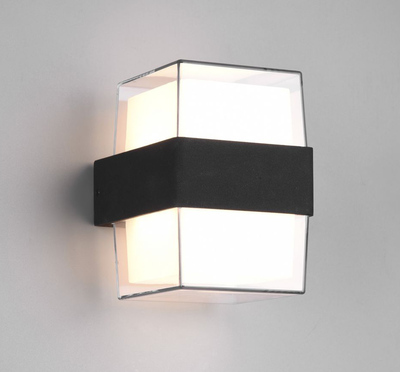 HLL-0159-1 POWERTECH LED φωτιστικό τοίχου HLL-0159, 14W, 4000K, 1190lm, IP65, μαύρο