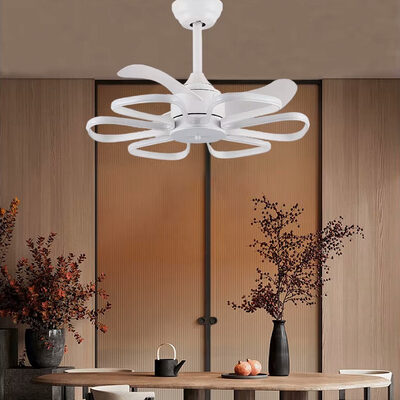 POWERTECH ανεμιστήρας οροφής HLL-0173 με LED φως, 96W, Φ55x35cm, λευκός