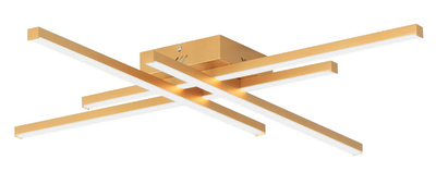 HLL-0179 POWERTECH LED φωτιστικό οροφής HLL-0179, 50W, 4500K, 9x60x60cm, χρυσό