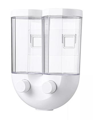 HUH-0049 Διανεμητής δημητριακών HUH-0049, με επιτοίχια βάση, 1300ml, λευκός