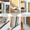 HOME USE Αυτοκόλλητη μονωτική ταινία HUH-0086 για παράθυρα, 7x6mm, 5m, καφέ