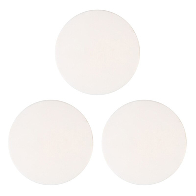 HUH-0100 Αυτοκόλλητο στοπ πόρτας HUH-0100, Φ5cm, λευκό, 3τμχ