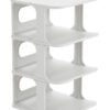 HOME USE παπουτσοθήκη HUH-0154, 4 θέσεων, 24.5x26.5x45cm, γκρι