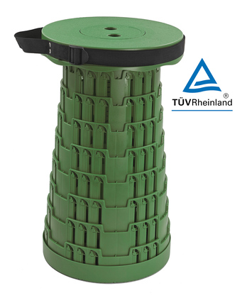 HUH-0232 POWERTECH πτυσσόμενο καρεκλάκι HUH-0232, αντοχή έως 250kg, 25.5x45cm, πράσινο