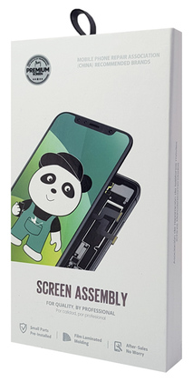 ILCD-023-1 TW INCELL LCD για iPhone 12/12 Pro, camera-sensor ring, earmesh, μαύρη