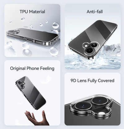 IP16YS01-1 USAMS θήκη Primary US-BH885 για iPhone 16, διάφανη