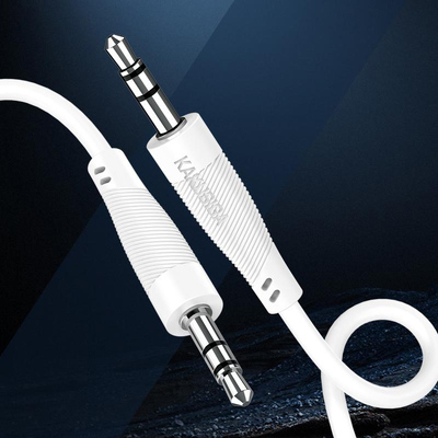 KAKUSIGA καλώδιο ήχου 3.5mm KSC-893, AUX, 1m, λευκό