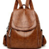 LBAG-0011 BALIDAISHU γυναικεία τσάντα πλάτης LBAG-0011, καφέ