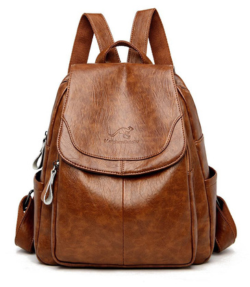 LBAG-0011 BALIDAISHU γυναικεία τσάντα πλάτης LBAG-0011, καφέ