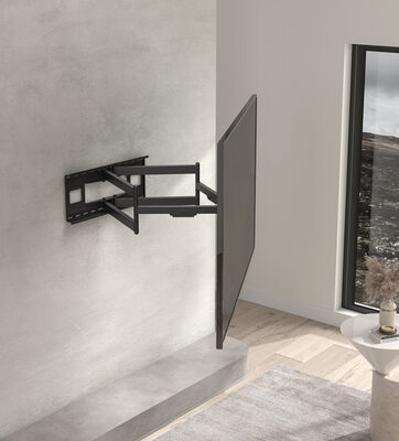 BRATECK επιτοίχια βάση τηλεόρασης LPA49-486XLD, 43-90", 80kg, heavy duty, full motion