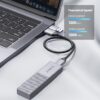 ORICO θήκη για M.2 NVME SSD M206C3-G2, 10Gbps, γκρι
